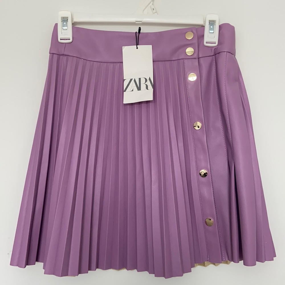 Zara faux leather skirt